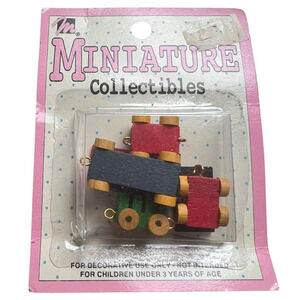 Vtg Wood Train Railroad Figures Mangelsens Miniature Collectibles Crafts Decor